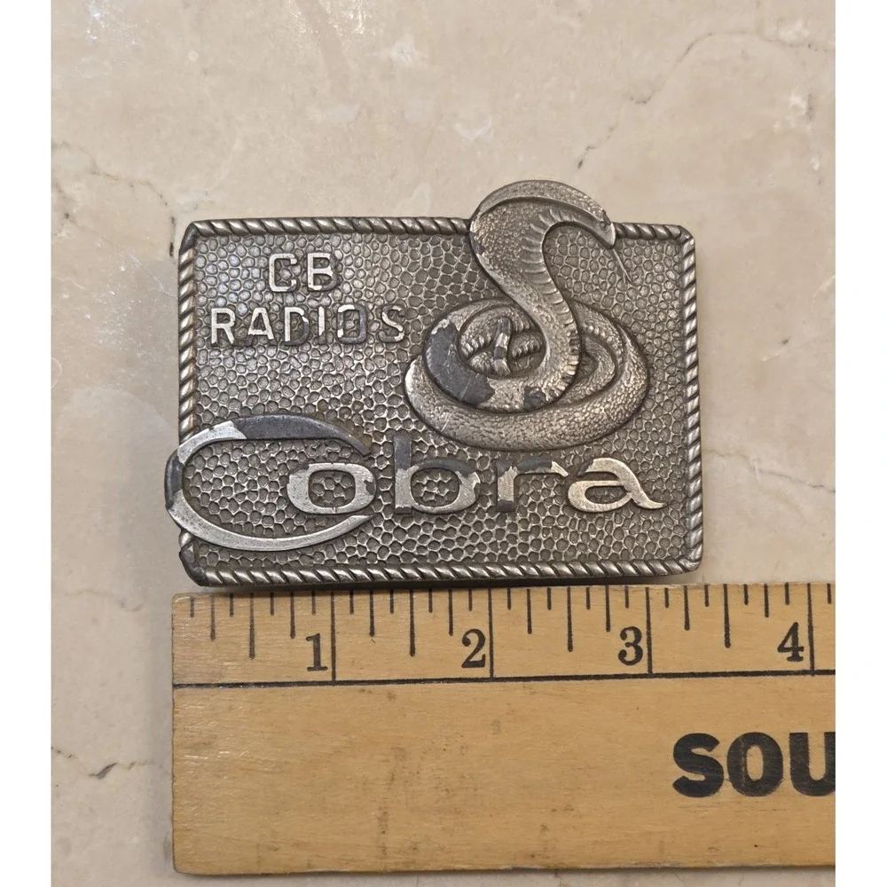 1970s Cobra CB Radios Trucker Belt Buckle‎ Retro Wear Vintage